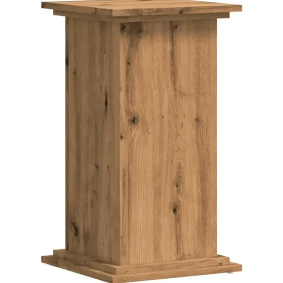 Plantestativ i konstrueret træ – Stabilt og slidstærkt | Størrelse: 33x33x60 cm | Farve: Egetræslook