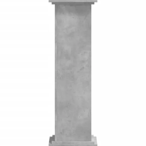 Plantestativ i konstrueret træ - Blomsterstativ | Størrelse: 33x33x100 cm | Farve: Betongrå