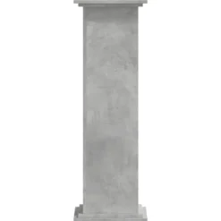 Plantestativ i konstrueret træ - Blomsterstativ | Størrelse: 33x33x100 cm | Farve: Betongrå