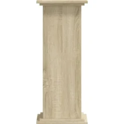 Plantestativ i konstrueret træ - Tidløst design | Størrelse: 33x33x80 cm | Farve: Sonoma-eg