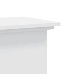 Plantestativ i konstrueret træ - Minimalistisk design | Størrelse: 33x33x80 cm | Farve: Hvid