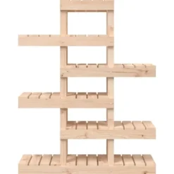 Plantestativ i massivt fyrretræ - Elegant plantehylde | Størrelse: 85x25x109,5 cm