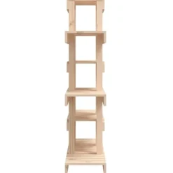Plantestativ i massivt fyrretræ - Elegant plantehylde | Størrelse: 85x25x109,5 cm