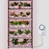 Plantestativ med vækstlys 6 etager, 180W, 70,9, indendørs plantedyrkningshylde, justerbar højde, moderne design.