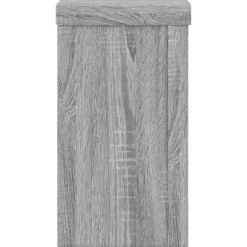 Plantestativer 2 stk. - Slidstærkt trædesign | Farve: Grå sonoma-eg | Størrelse: 10x10x18 cm