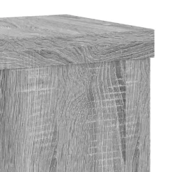 Plantestativer 2 stk. - Slidstærkt trædesign | Farve: Grå sonoma-eg | Størrelse: 10x10x18 cm