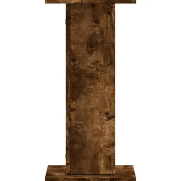 Plantestativer 2 stk. - Slidstærkt konstrueret træ i røget eg | Størrelse: 30x30x60 cm