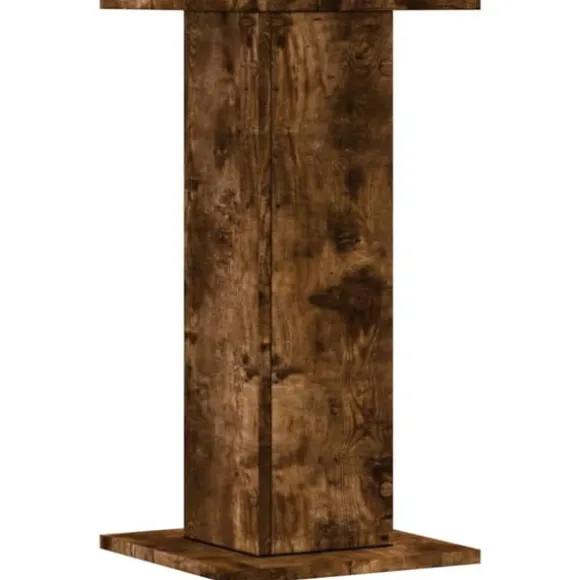 Plantestativer 2 stk. - Slidstærkt konstrueret træ i røget eg | Størrelse: 30x30x60 cm