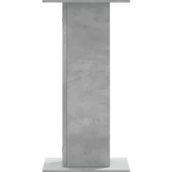 Plantestativer 2 stk. - Stabilt konstrueret træ | Farve: Betongrå | Størrelse: 30x30x60 cm