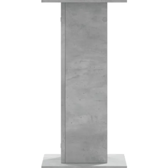 Plantestativer 2 stk. - Stabilt konstrueret træ | Farve: Betongrå | Størrelse: 30x30x60 cm