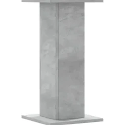 Plantestativer 2 stk. - Stabilt konstrueret træ | Farve: Betongrå | Størrelse: 30x30x60 cm