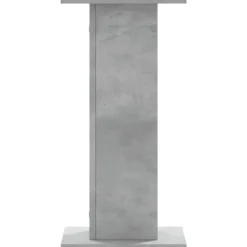 Plantestativer 2 stk. - Stabilt konstrueret træ | Farve: Betongrå | Størrelse: 30x30x60 cm