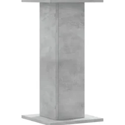 Plantestativer 2 stk. - Stabilt konstrueret træ | Farve: Betongrå | Størrelse: 30x30x60 cm
