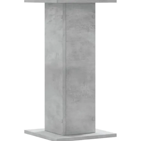 Plantestativer 2 stk. - Stabilt konstrueret træ | Farve: Betongrå | Størrelse: 30x30x60 cm