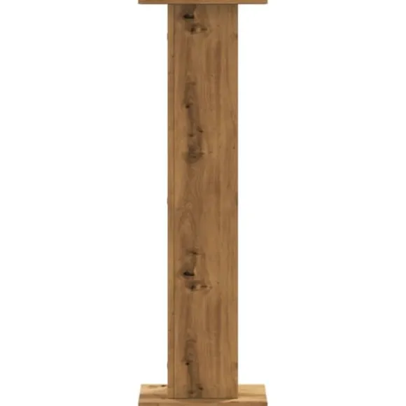 Plantestativer 2 stk. - Stabilt konstrueret træ | Størrelse: 30x30x95 cm | Farve: Egetræsfarve