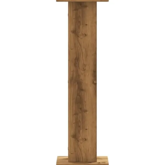 Plantestativer 2 stk. - Stabilt konstrueret træ | Størrelse: 30x30x95 cm | Farve: Egetræsfarve