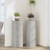 Plantestativer 2 stk. - Stabilt og tidløst design | Størrelse: 25x25x80 cm | Farve: Betongrå