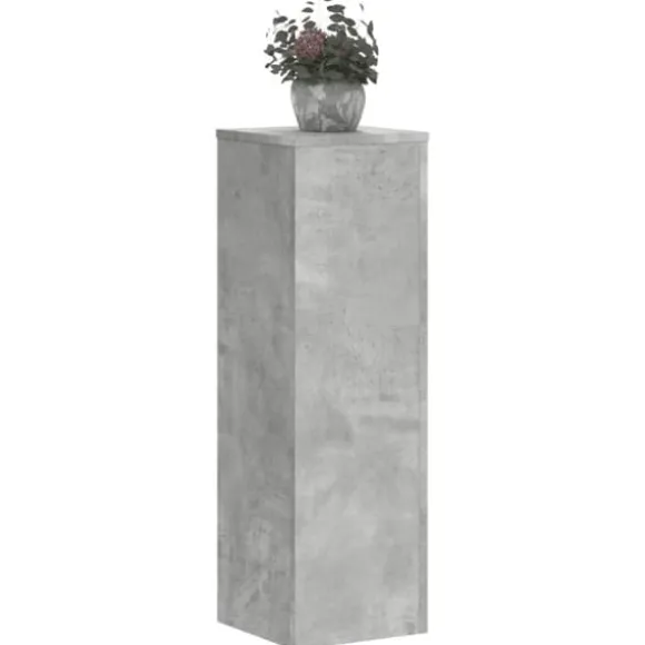 Plantestativer 2 stk. - Stabilt og tidløst design | Størrelse: 25x25x80 cm | Farve: Betongrå