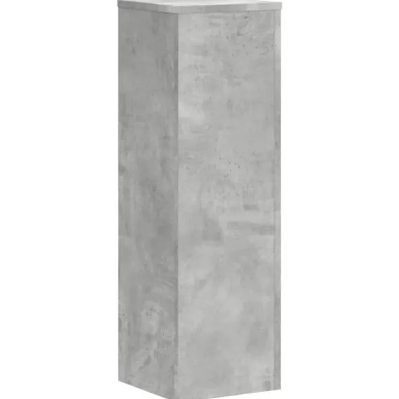 Plantestativer 2 stk. - Stabilt og tidløst design | Størrelse: 25x25x80 cm | Farve: Betongrå