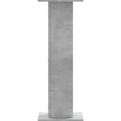 Plantestativer 2 stk. - Stabilt trædesign | Størrelse: 30x30x80 cm | Farve: Betongrå
