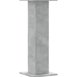Plantestativer 2 stk. - Stabilt trædesign | Størrelse: 30x30x80 cm | Farve: Betongrå