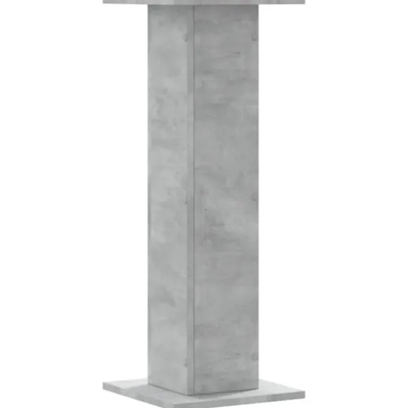 Plantestativer 2 stk. - Stabilt trædesign | Størrelse: 30x30x80 cm | Farve: Betongrå