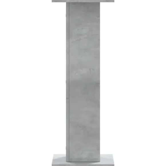 Plantestativer 2 stk. - Stabilt trædesign | Størrelse: 30x30x80 cm | Farve: Betongrå