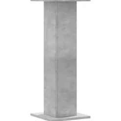 Plantestativer 2 stk. - Stabilt trædesign | Størrelse: 30x30x80 cm | Farve: Betongrå