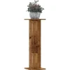 Plantestativer 2 stk. - Stabilt konstrueret træ | Størrelse: 30x30x95 cm | Farve: Antik træ