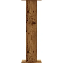 Plantestativer 2 stk. - Stabilt konstrueret træ | Størrelse: 30x30x95 cm | Farve: Antik træ