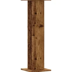 Plantestativer 2 stk. - Stabilt konstrueret træ | Størrelse: 30x30x95 cm | Farve: Antik træ