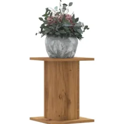Plantestativer 2 stk. - Stabilt konstrueret træ | Farve: Egetræsfarve | Størrelse: 30x30x40 cm