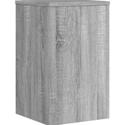 Plantestativer 2 stk. - Stabilt konstrueret træ | Farve: Grå Sonoma-eg | Størrelse: 30x30x50 cm