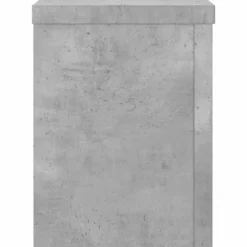 Plantestativer 2 stk. - Stabilt træ design til planter | Størrelse: 15x15x20 cm | Farve: Betongrå