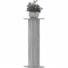 Plantestativer 2 stk. - Stabilt konstrueret træ | Farve: Grå Sonoma-eg | Størrelse: 30x30x95 cm