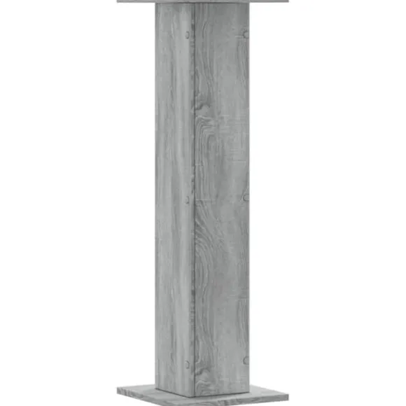 Plantestativer 2 stk. - Stabilt konstrueret træ | Farve: Grå Sonoma-eg | Størrelse: 30x30x95 cm