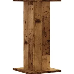 Plantestativer 2 stk. i antikt træ - Slidstærk og stabil | Størrelse: 30x30x60 cm