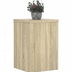 Plantestativer 2 stk. i konstrueret træ - Slidstærkt & stabilt | Størrelse: 20x20x30 cm | Farve: Sonoma-eg