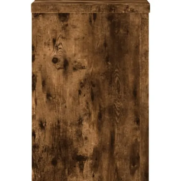 Plantestativer 2 stk. i konstrueret træ - Slidstærkt design | Størrelse: 20x20x30 cm | Farve: Røget eg