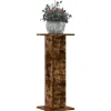Plantestativer 2 stk. i konstrueret træ - Røget eg | Størrelse: 30x30x80 cm