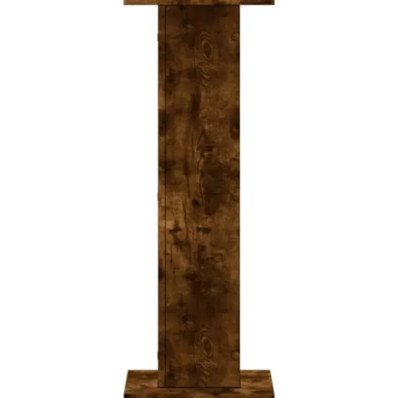 Plantestativer 2 stk. i konstrueret træ - Røget eg | Størrelse: 30x30x80 cm