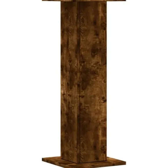 Plantestativer 2 stk. i konstrueret træ - Røget eg | Størrelse: 30x30x80 cm