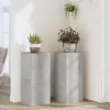 Plantestativer 2 stk. i konstrueret træ - Slidstærk design | Størrelse: 30x30x70 cm | Farve: Betongrå