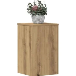 Plantestativer 2 stk. i konstrueret træ | Egetræsfarvet | Størrelse: 30x30x50 cm