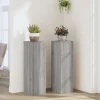 Plantestativer 2 stk. til indendørs brug - Stabilt konstrueret træ | Farve: Grå sonoma-eg | Størrelse: 25x25x80 cm