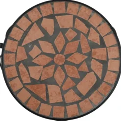 Plantestativer i keramik - Mosaikdesign, 3 stk. | Farve: Terracotta