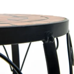 Plantestativer i keramik - Mosaikdesign, 3 stk. | Farve: Terracotta