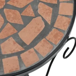 Plantestativer i keramik - Mosaikdesign, 3 stk. | Farve: Terracotta