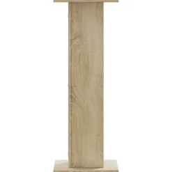 Plantestativer i 2-pak - Hule træstativ | Størrelse: 30x30x80 cm | Farve: Sonoma-eg