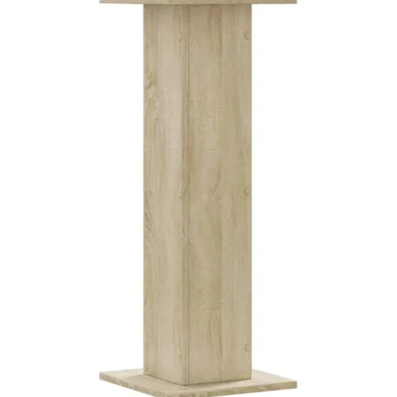 Plantestativer i 2-pak - Hule træstativ | Størrelse: 30x30x80 cm | Farve: Sonoma-eg